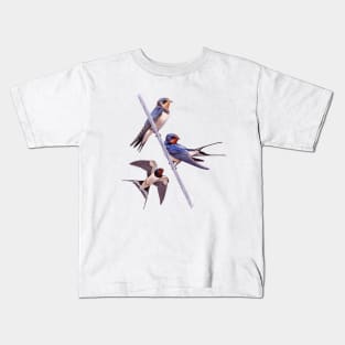 Barn Swallows Kids T-Shirt